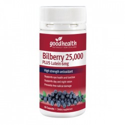 Goodhealth Bilberry 25000 plus Luten 好健康越橘护眼25000+叶黄素6mg 60粒  【保质期2028/05】 Goodhealth Bilberry 25000 plus Luten 好健康越橘护眼25000+叶黄素6mg 60粒  【保质期2028/05】