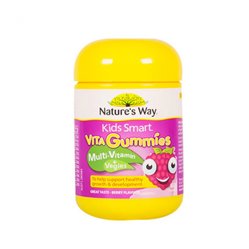 Nature's Way 佳思敏 复合维生素+蔬菜儿童软糖 60粒【保质期2028.03】