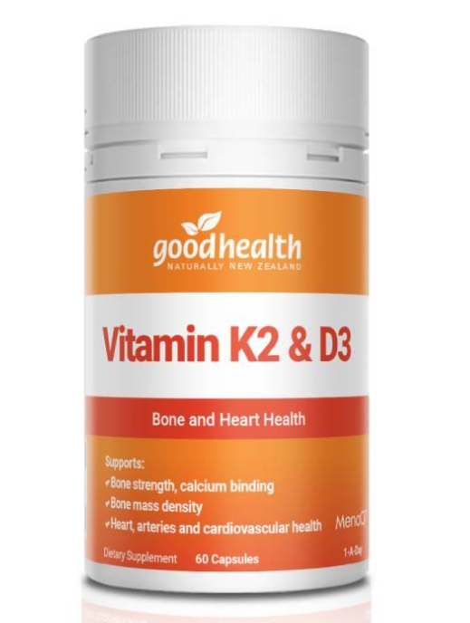 Good Health Vitamin K2 & D3 好健康维生素 K2 & D3 60粒【保质期2029/08】