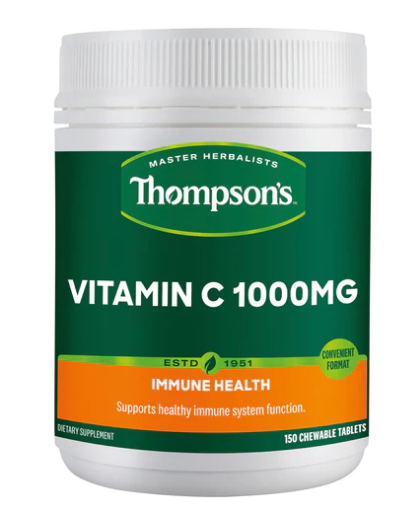 Thompson's 汤普森维生素VC 咀嚼片 1000mg 150粒【保质期2027/05】