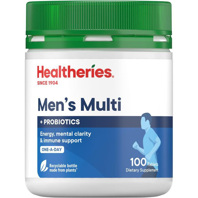 Healtheries Mens Multi 100 Tablets 贺寿利男性复合维生素 100片【保质期2028/03】